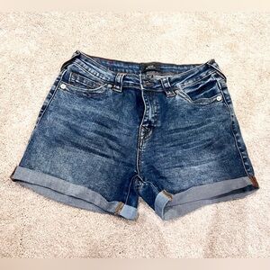 True Religion Dark Denim Shorts